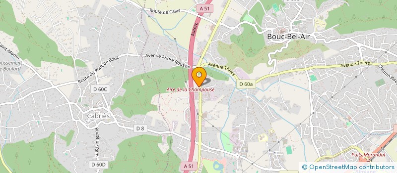 localisation de l'entreprise SCI NSD INVEST à BOUC-BEL-AIR
