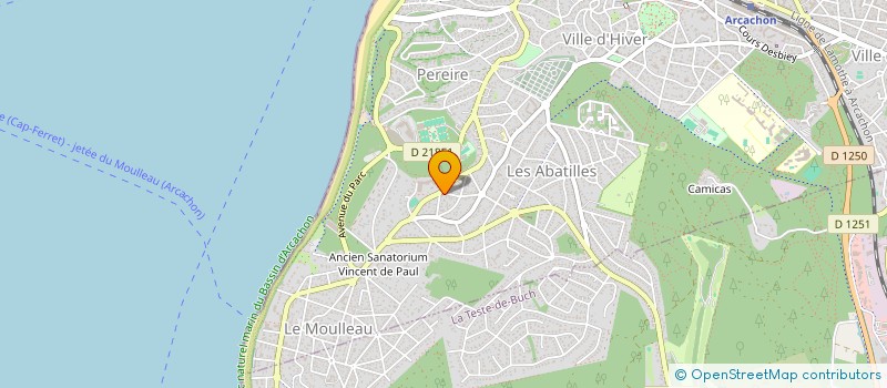 localisation de l'entreprise SCI NSEI ARCANNE  ARCACHON