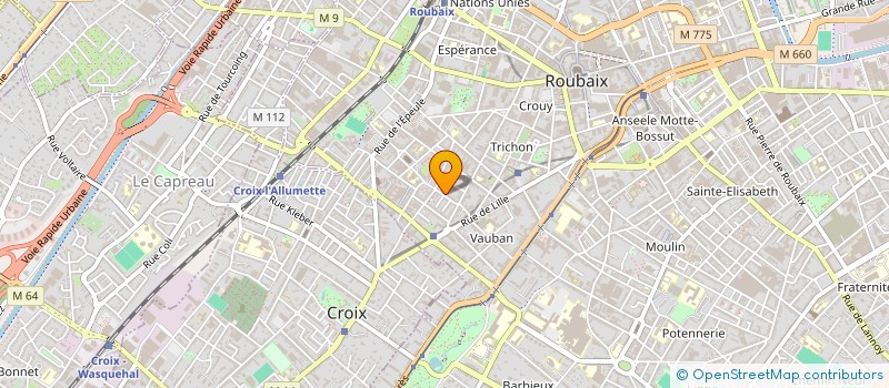 localisation de l'entreprise SCI NSI  ROUBAIX