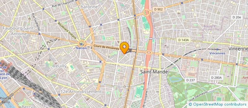 localisation de l'entreprise SCI NSJC  PARIS