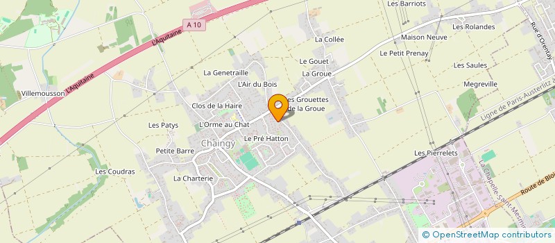 localisation de l'entreprise SCI NSM à CHAINGY