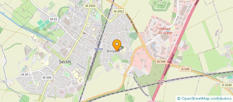 localisation de l'entreprise SCI NSM  SECLIN