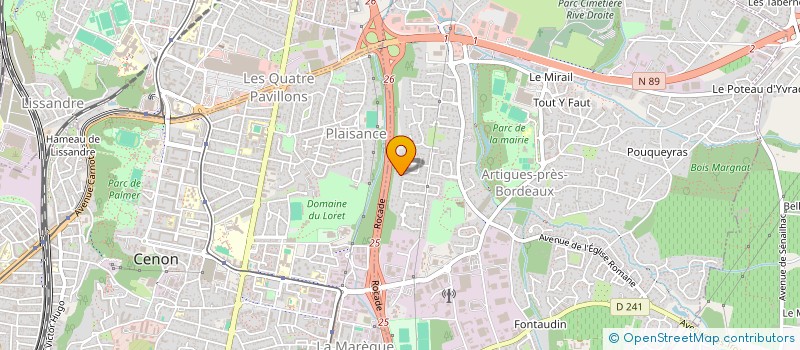 localisation de l'entreprise SCI NSNL  ARTIGUES-PRES-BORDEAUX