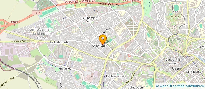 localisation de l'entreprise SCI NSNS à CAEN