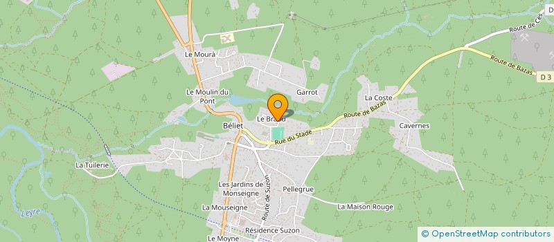 localisation de l'entreprise SCI NSPC  BELIN-BELIET