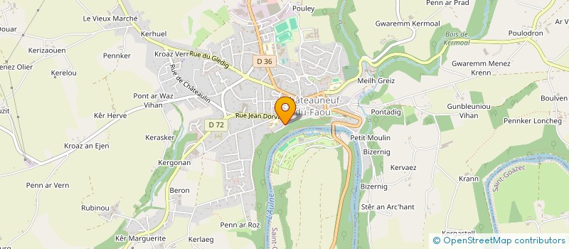 localisation de l'entreprise SCI NTRT à CHATEAUNEUF-DU-FAOU