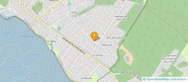 localisation de l'entreprise SCI NTS  ANDERNOS-LES-BAINS