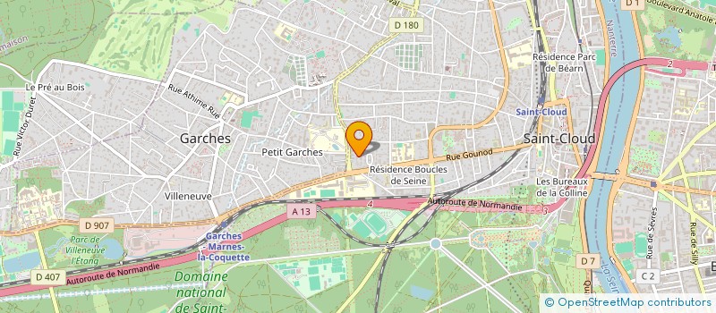 localisation de l'entreprise SCI NTSC à SAINT-CLOUD