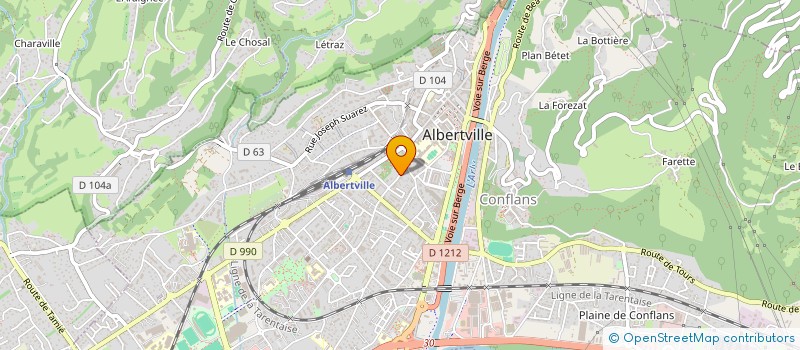 localisation de l'entreprise SCI NUAGES  ALBERTVILLE