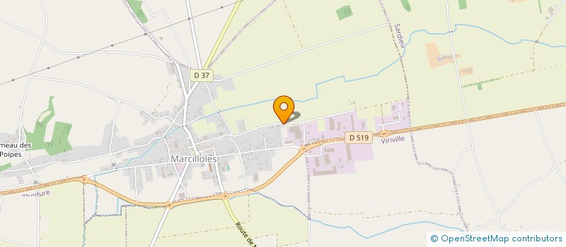 localisation de l'entreprise SCI NUAGES  MARCILLOLES