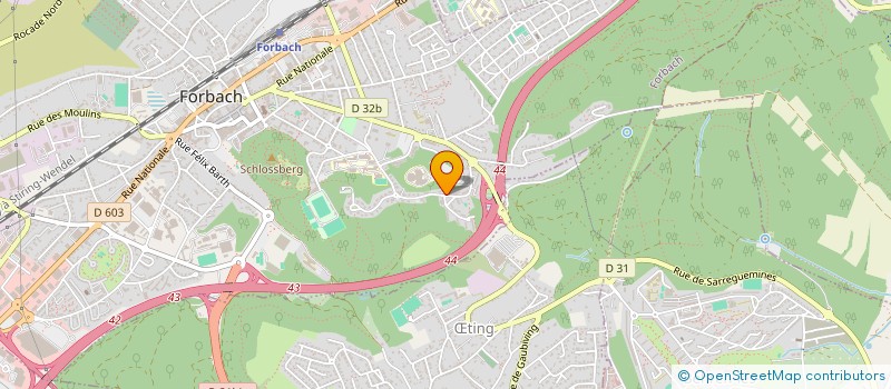 localisation de l'entreprise SCI NUAGES BLEUS  FORBACH