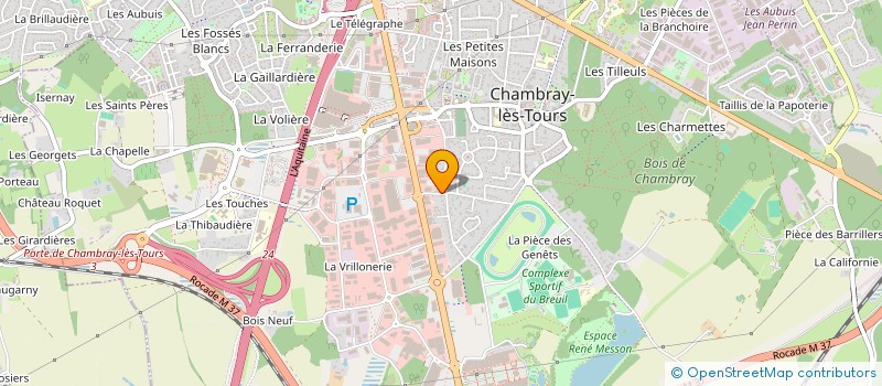 localisation de l'entreprise SCI NUCLEI  CHAMBRAY-LES-TOURS