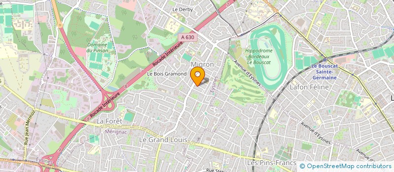 localisation de l'entreprise SCI NUESTRAESPERANZA  EYSINES