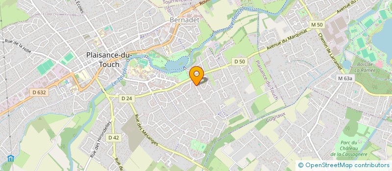 localisation de l'entreprise SCI NUEVE IMMO  PLAISANCE-DU-TOUCH