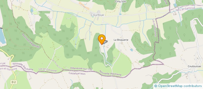 localisation de l'entreprise SCI NUGOU  COURBIAC