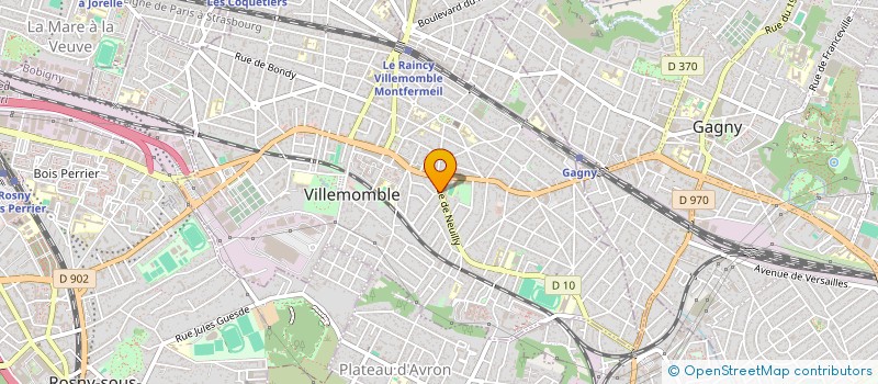 localisation de l'entreprise SCI NUIT OCCITANE  VILLEMOMBLE