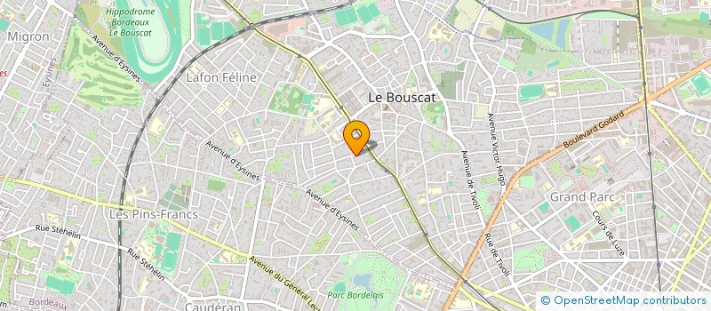 localisation de l'entreprise SCI NUMERO 18  LE BOUSCAT