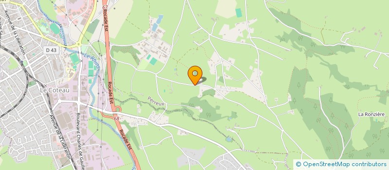 localisation de l'entreprise SCI NUMERO 9 - 2020  PERREUX