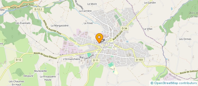localisation de l'entreprise SCI NUMEROBIS  CHAZELLES-SUR-LYON