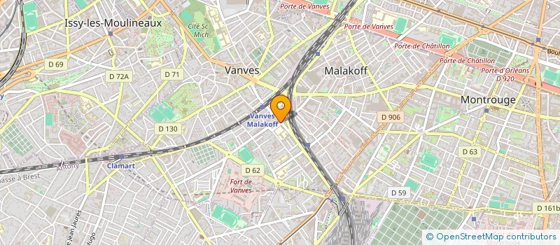 localisation de l'entreprise SCI NUNES  MALAKOFF