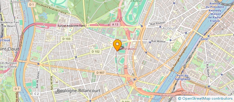 localisation de l'entreprise SCI NUNGESSER à BOULOGNE-BILLANCOURT