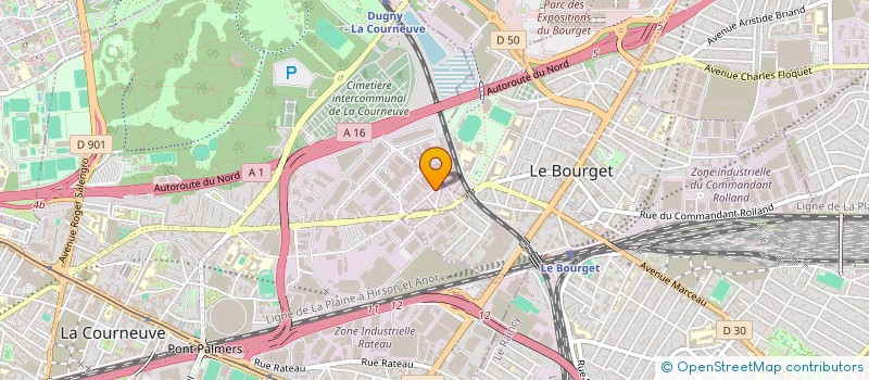 localisation de l'entreprise SCI NUNGESSER à LA COURNEUVE