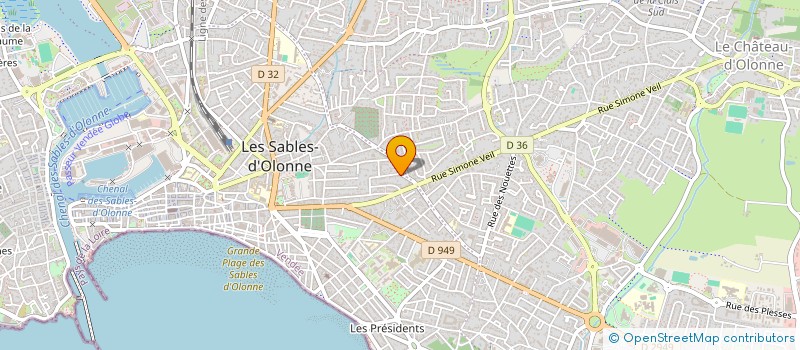 localisation de l'entreprise SCI NUT à LES SABLES D'OLONNE