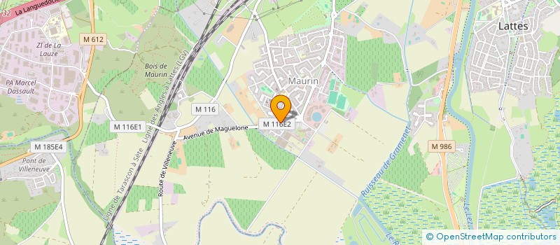 localisation de l'entreprise SCI NUTS à LATTES