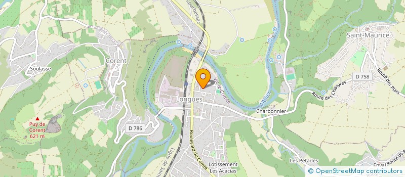 localisation de l'entreprise SCI NVESTISSEMENT TOURISTIQUE AUVERGNAT  SAINT-MAURICE