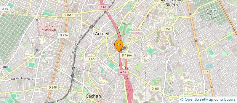 localisation de l'entreprise SCI NVH R2M2EL  ARCUEIL