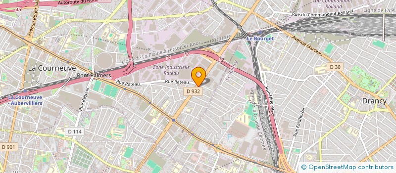 localisation de l'entreprise SCI NW à LA COURNEUVE