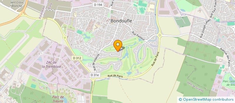 localisation de l'entreprise SCI NWASSOU à BONDOUFLE