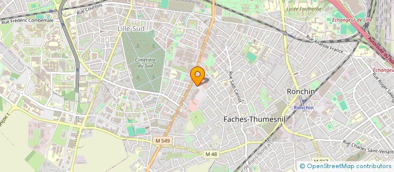 localisation de l'entreprise SCI NYAS  FACHES-THUMESNIL