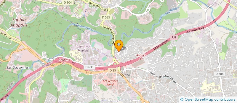 localisation de l'entreprise SCI NYCO à ANTIBES