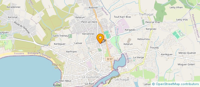 localisation de l'entreprise SCI NYGARDEN  GUILVINEC