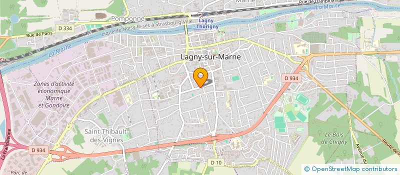 localisation de l'entreprise SCI NYL  LAGNY-SUR-MARNE