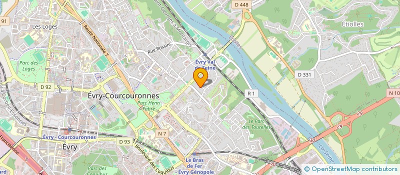 localisation de l'entreprise SCI NYMEA  EVRY-COURCOURONNES