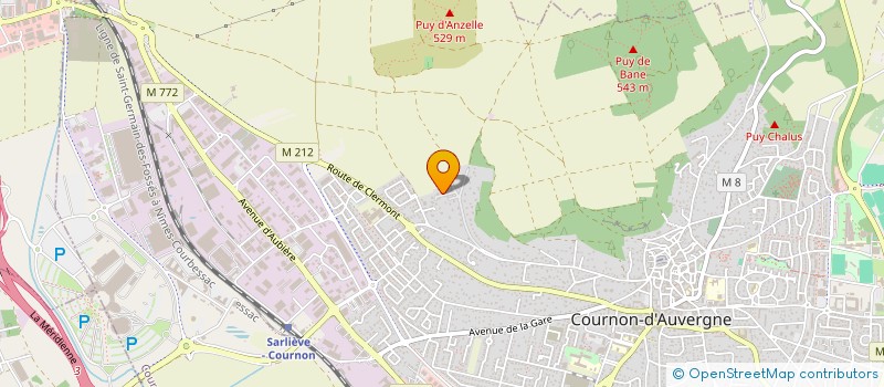 localisation de l'entreprise SCI NYMPHEA  COURNON-D'AUVERGNE