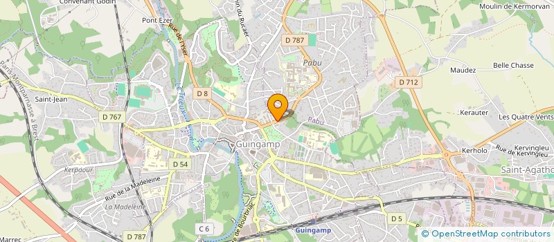 localisation de l'entreprise SCI NYMPHEA  GUINGAMP