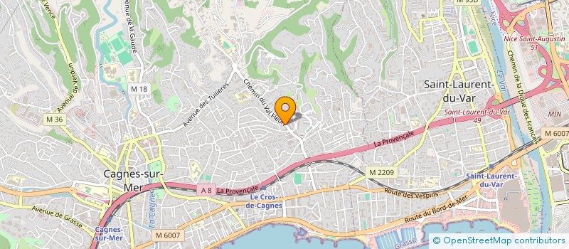 localisation de l'entreprise SCI NYNA à CAGNES-SUR-MER