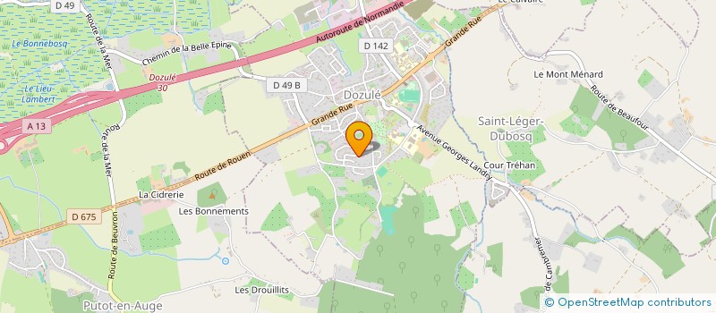 localisation de l'entreprise SCI NYROCA à DOZULE
