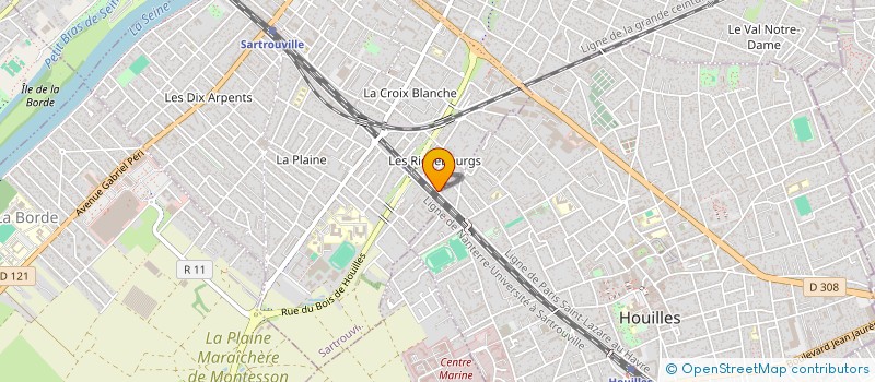 localisation de l'entreprise SCI NYSAM  SARTROUVILLE