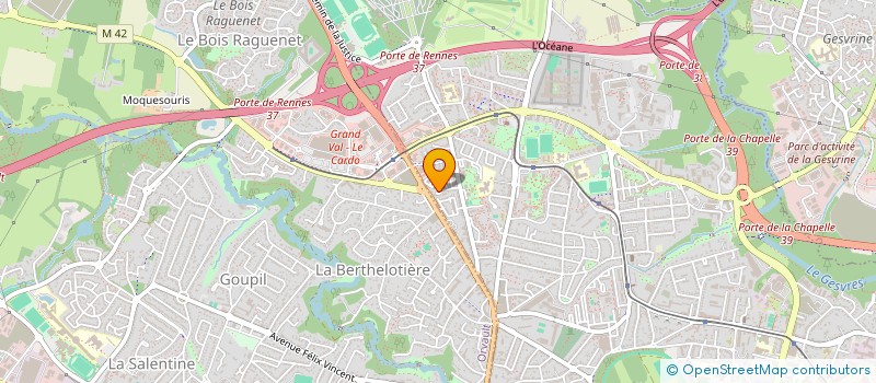 localisation de l'entreprise SCI NYSC RIBOURG à NANTES