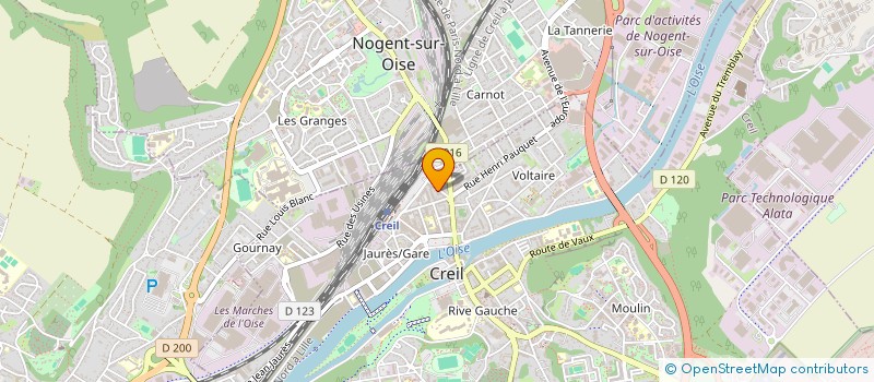 localisation de l'entreprise SCI O'17  CREIL