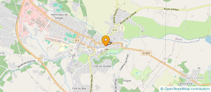 localisation de l'entreprise SCI O 2 P  BAZAS