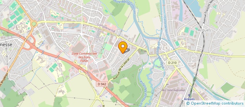 localisation de l'entreprise SCI O.3.D.  ARQUES