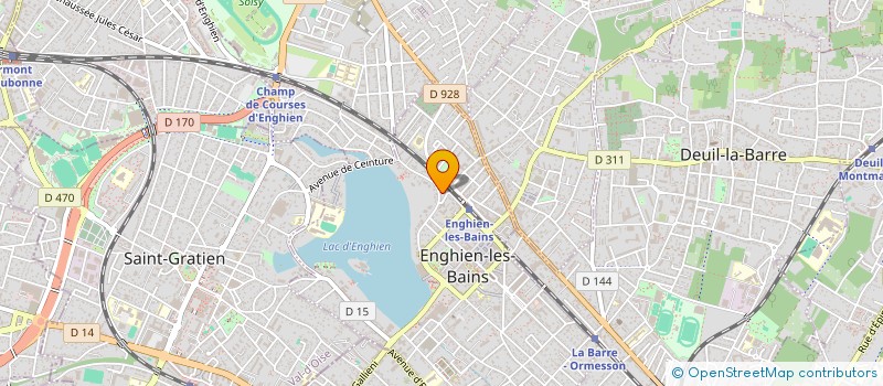 localisation de l'entreprise SCI O'45 à ENGHIEN-LES-BAINS