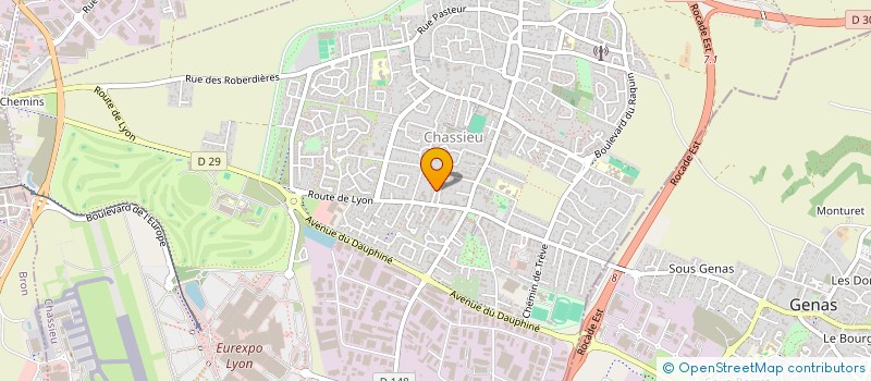 localisation de l'entreprise SCI O BEL AIR  CHASSIEU