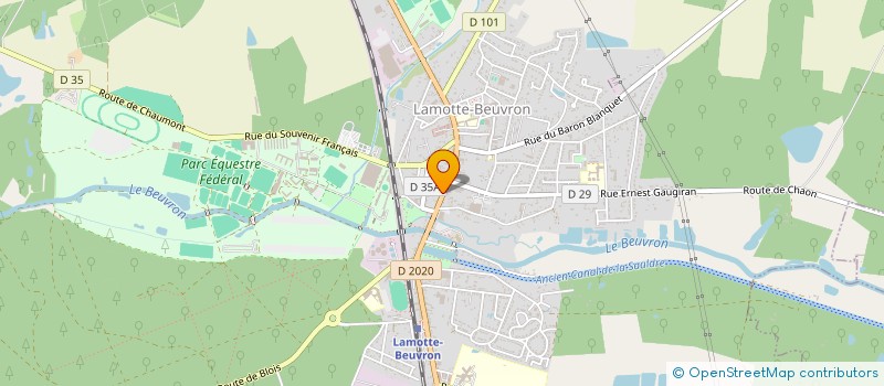 localisation de l'entreprise SCI O.C.  LAMOTTE-BEUVRON