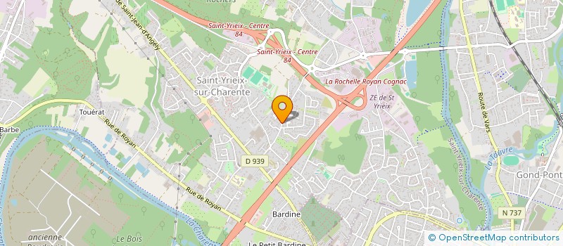localisation de l'entreprise SCI O.C.C. à SAINT-YRIEIX-SUR-CHARENTE